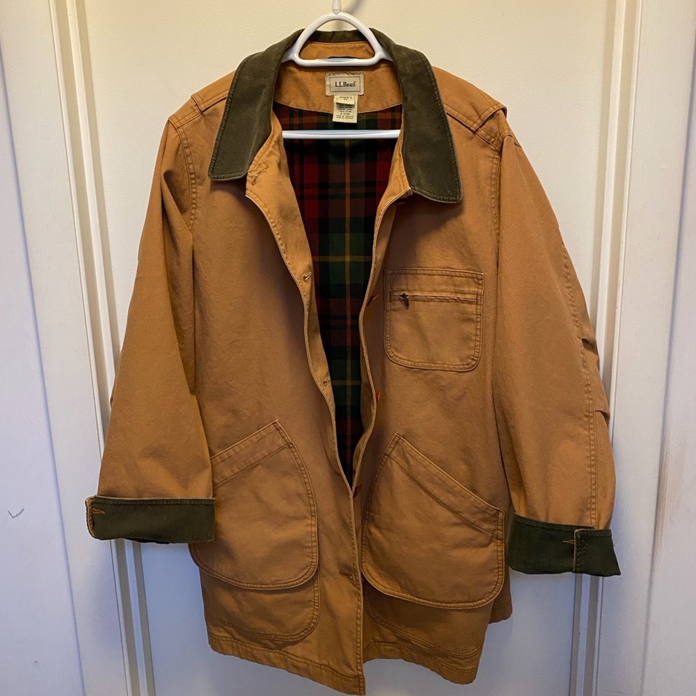 L L Bean Women’s Adirondack Barn Jacket - Flannel Lined